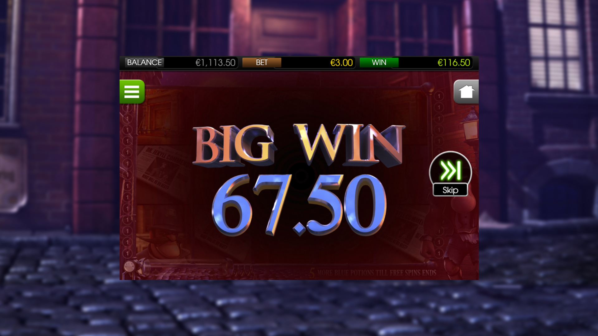 BetSoft Dr Jekyll & Mr Hyde Screenshot