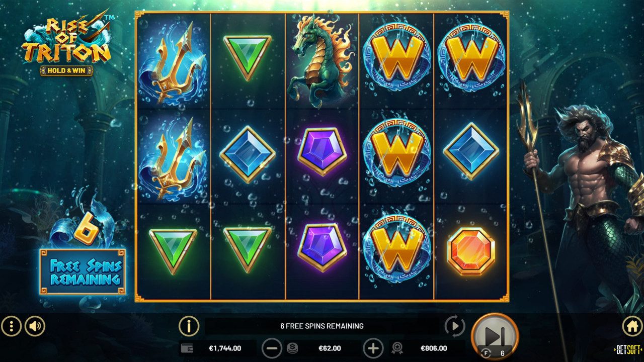 BetSoft Rise of Triton Screenshot