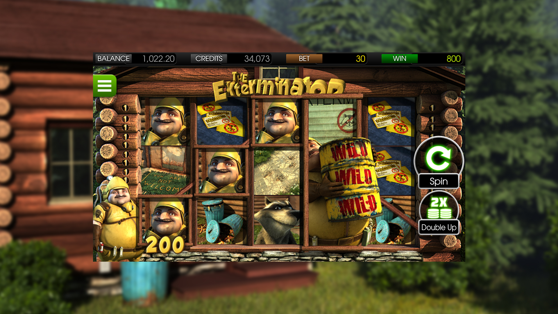 BetSoft The Exterminator Screenshot