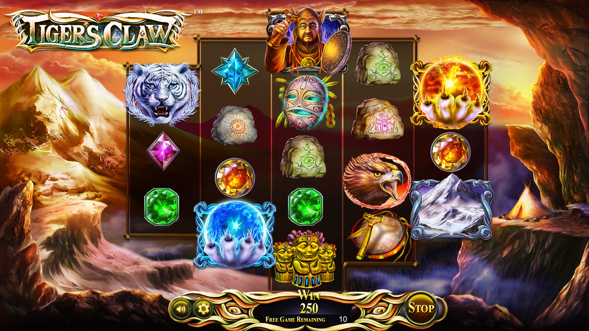 BetSoft Tiger's Claw Screenshot