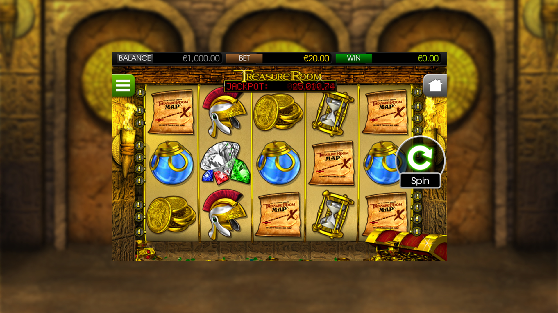 BetSoft Treasure Room Screenshot