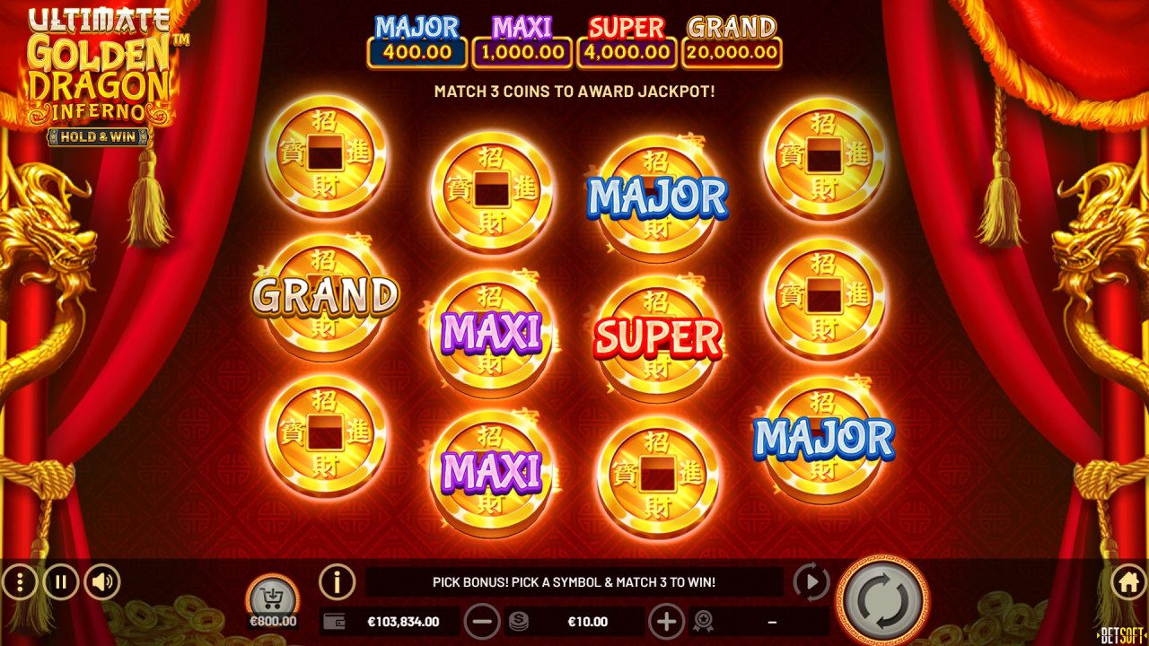 BetSoft Ultimate Golden Dragon Inferno Screenshot
