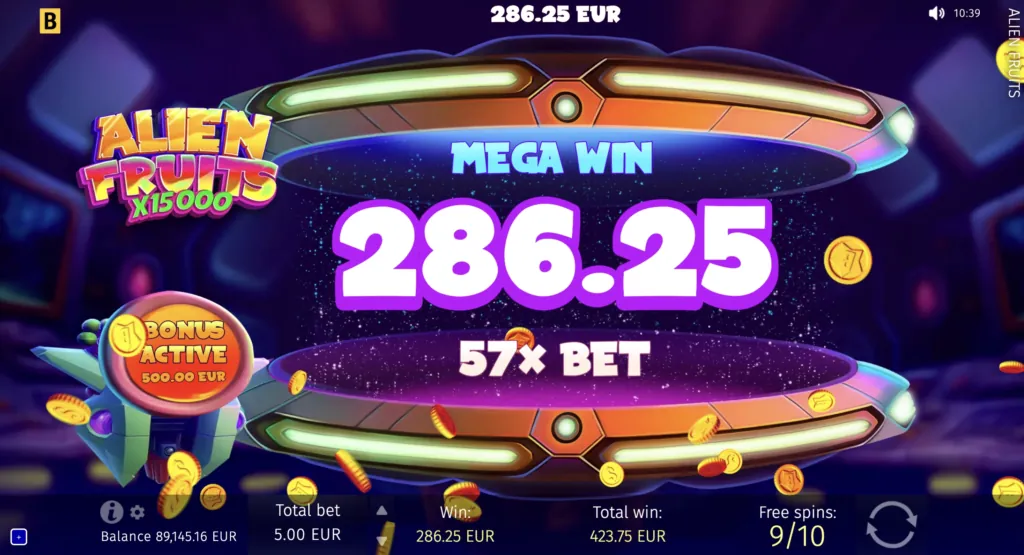 BG Alien Fruits Screenshot