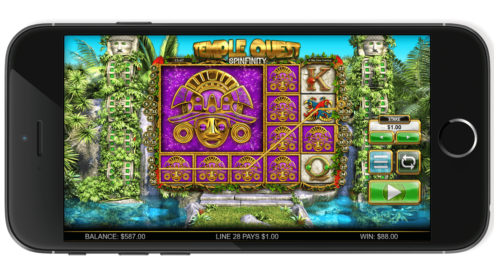 Temple Quest Spinfinity Screenshot