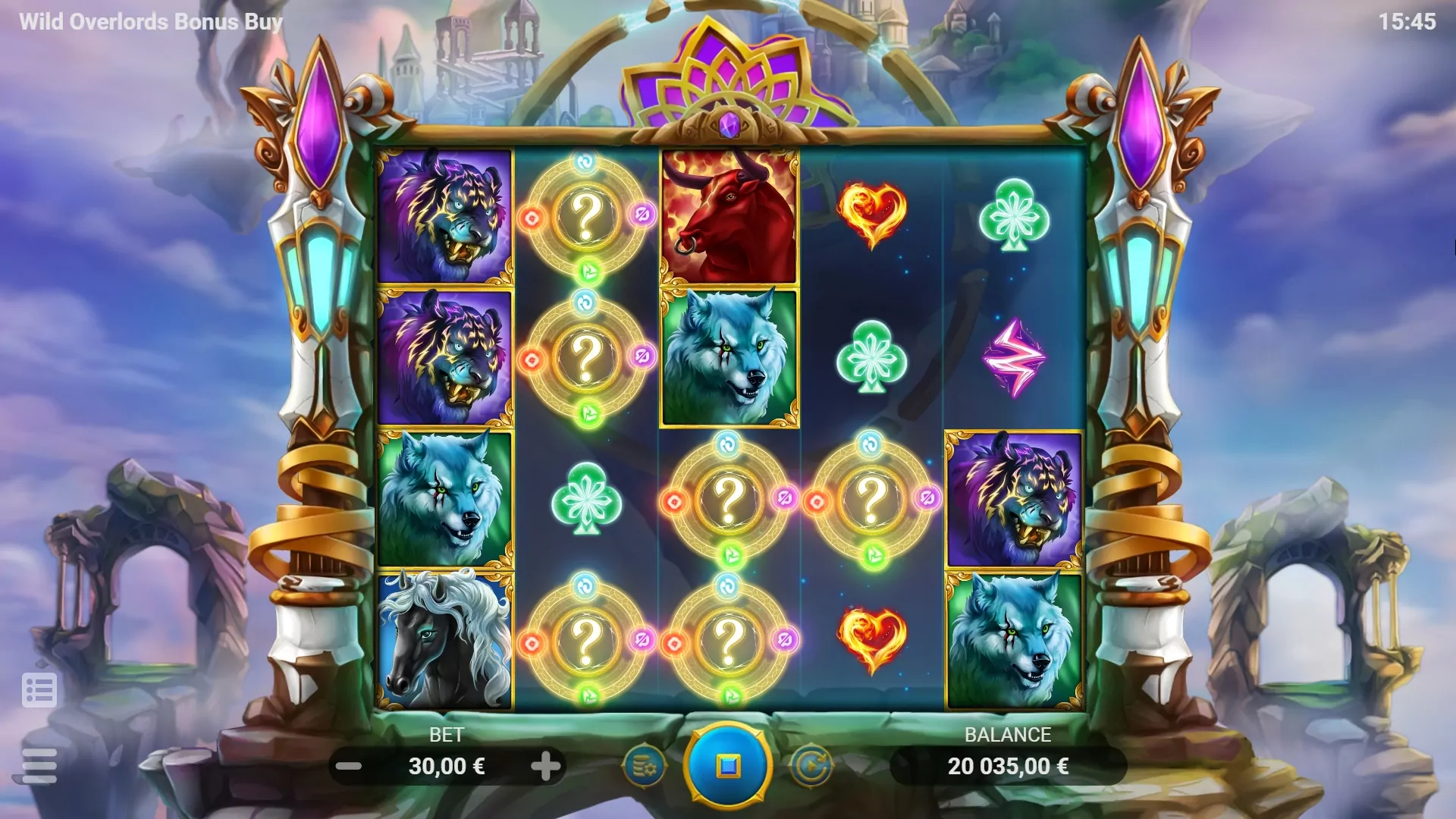 EVO Wild Overlords Bonus Buy Screenshot