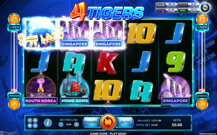 Four Tigers Screenshot